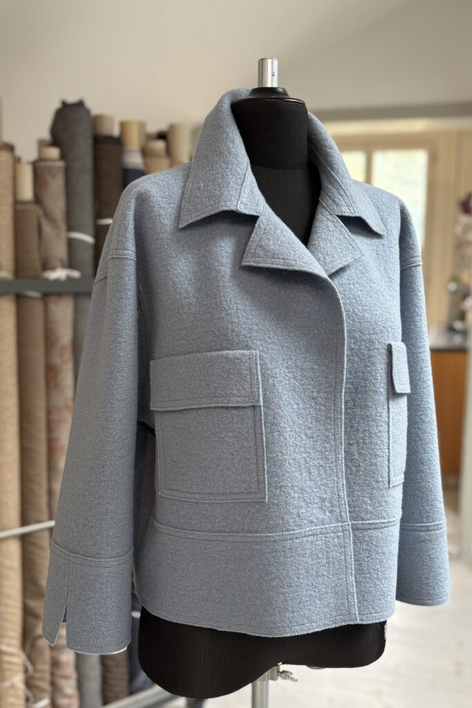 Lodenjacke blau 3 Lodenjacke blau 3